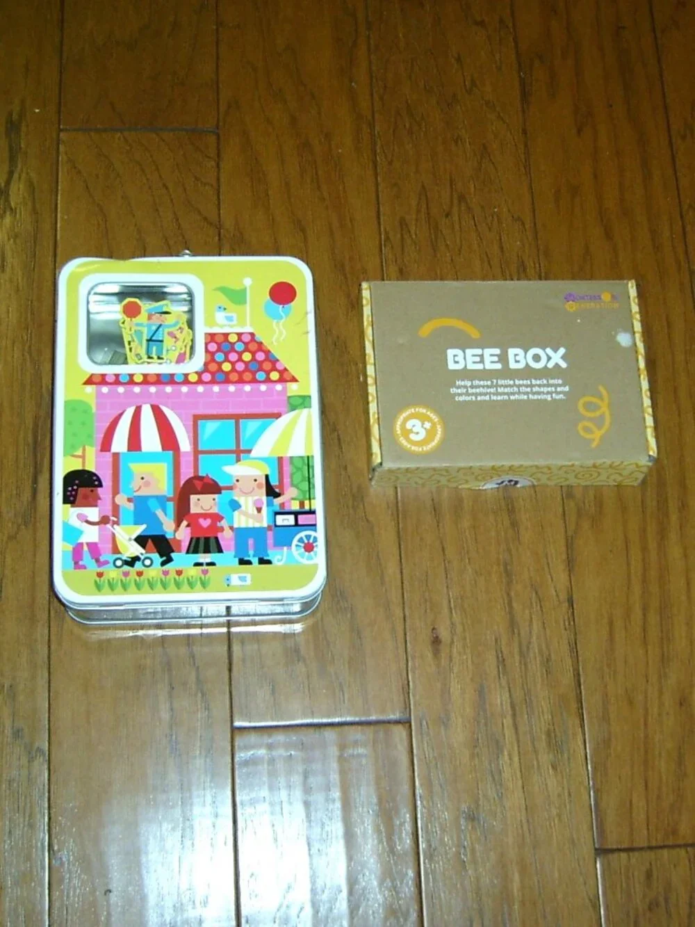 Toy Bundle, Hallmark Tin Box of Puzzles & Bee Box